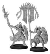 Hordes: Skorne (74096): Praetorian Karax Commander & Standard, Command Attachment 