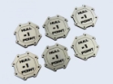 Micro Art Studio: Infinity Tokens: Hull Point Silver 