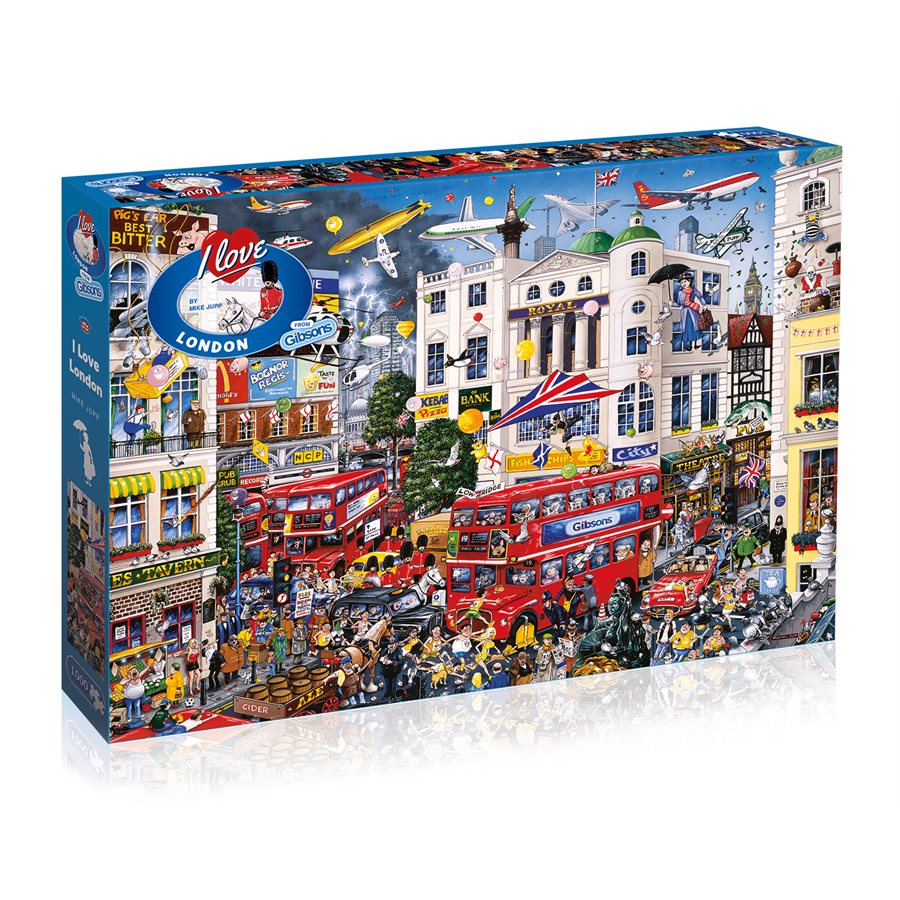 Gibsons Puzzles (1000): I Love London 