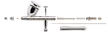 IWATA: Revolution HP-CR3 Gravity Feed Dual Action Airbrush -  IWATA-R4503 [734748145098]