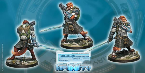 Infinity Mercenaries (#097N): McMurrough, Mercenary Dog-Warrior (Templar CCW) 