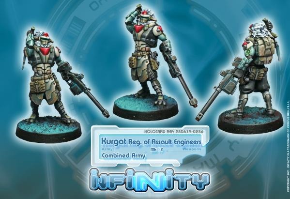 Infinity Combined Army (#286): Kurgat Reg. of Assault Engineers (Mk12, D-Charges) 