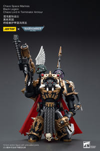 Joytoy: Warhammer 40K: Chaos Space Marines: Black Legion Chaos Lord in Terminator Armour