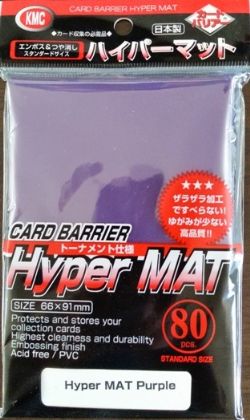 KMC Card Barrier Hyper Mat: PURPLE (80) 