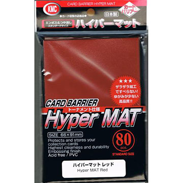 KMC Card Barrier Hyper Mat: RED (80) 