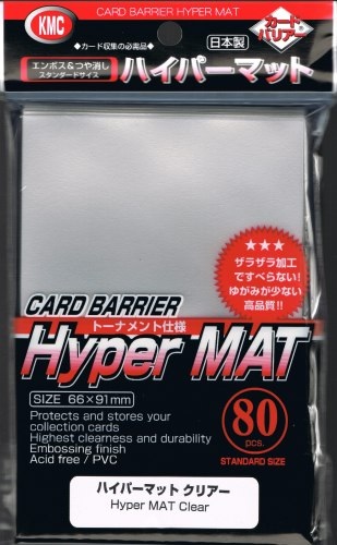KMC Card Barrier Hyper Mat: CLEAR (80) 