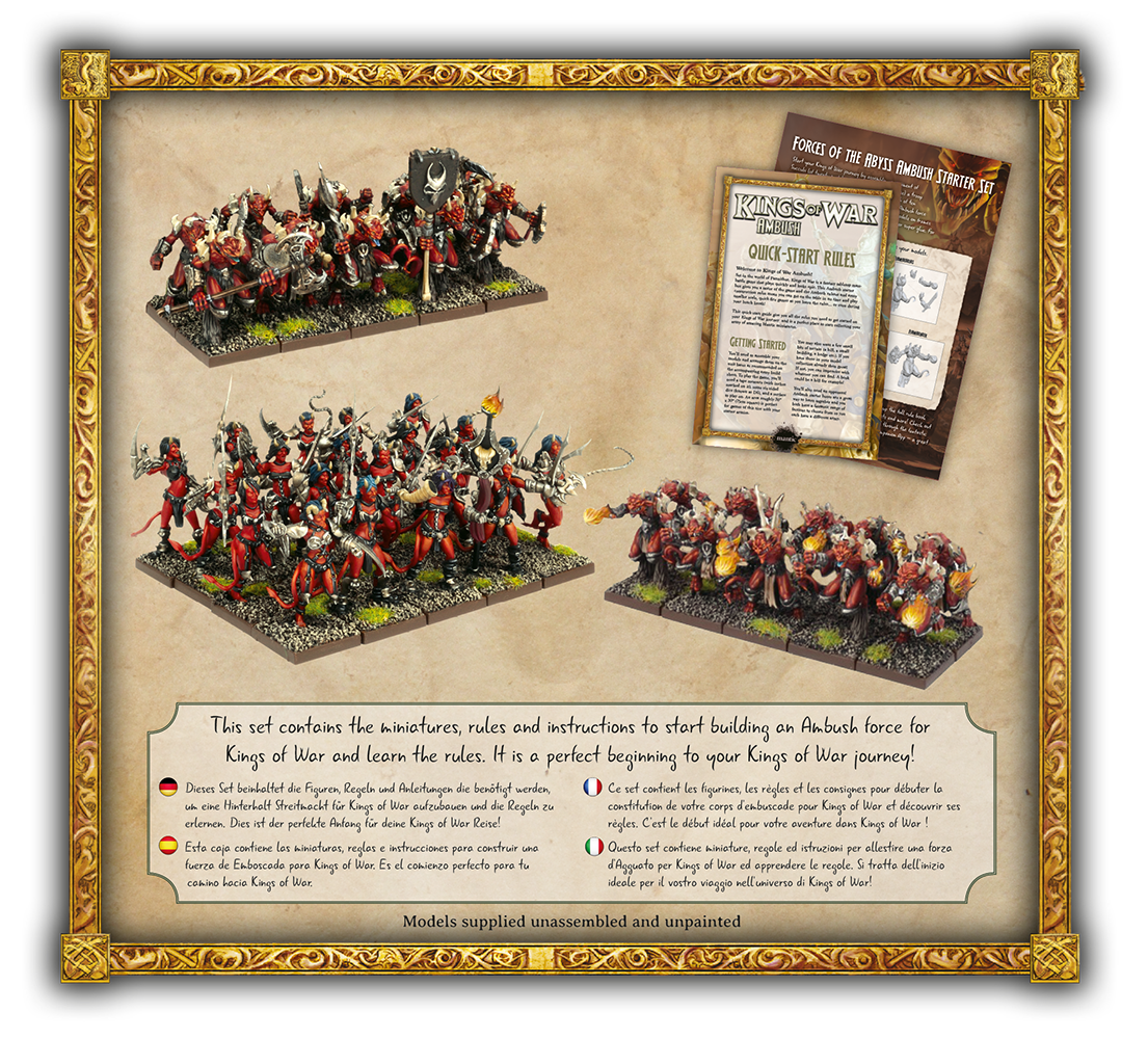 Mantic - Kings of War: Forces Of The Abyss: Ambush Starter Set #MG ...