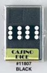 Koplow: Casino Precision Dice Pair: Opaque Black/White 