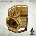 Kromlech Tabletop Scenics: Industrial Pipe – 45 degrees 