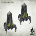 Kromlech Tabletop Scenics: Nekropolis Immortal City - Scarab Obelisks 