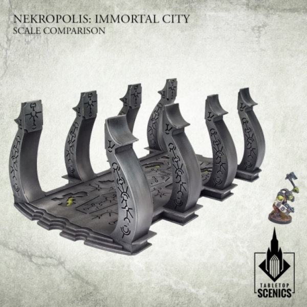 Kromlech Tabletop Scenics: Nekropolis Immortal City - Walkway [DAMAGED] 