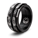 Life Counter Ring: Black: Size 9 