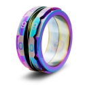 Life Counter Ring: Rainbow: Size 11 
