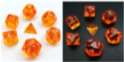 Little Dragon: Mini Dice: Orange Translucent 