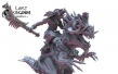 Lost Kingdom Miniatures: Cuetzpal Empire: Ezocamatl Knights Command Group - Lost Kingdom Miniatures: EZOCAMATL KNIGHTS COMMAND GROUP