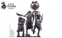 Lost Kingdom Miniatures: Cuetzpal Empire: Ezocamatl Knights Command Group 