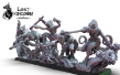 Lost Kingdom Miniatures: Cuetzpal Empire: Kuaxotl Unit - Lost Kingdom Miniatures: KUAXOTL UNIT