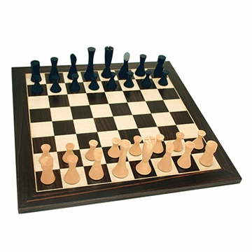MODERN STYLE CHESS CHECKERS 19" SET  