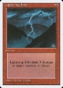 MTG: 4th Edition 208: Lightning Bolt 