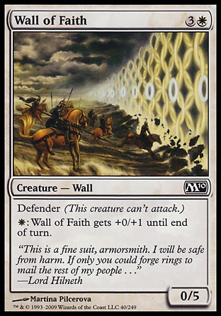 Magic 2010 Core Set 040: Wall of Faith 