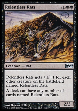 Magic 2010 Core Set 108: Relentless Rats 