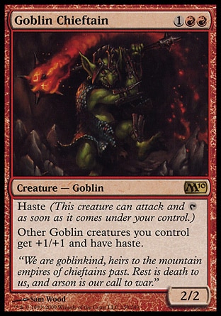 Magic 2010 Core Set 139: Goblin Chieftain 