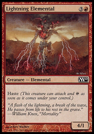 Magic 2010 Core Set 147: Lightning Elemental 