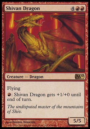 Magic 2010 Core Set 156: Shivan Dragon 