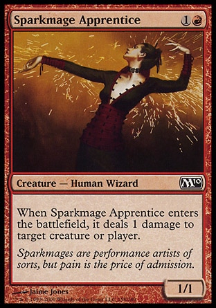 Magic 2010 Core Set 158: Sparkmage Apprentice - Foil 
