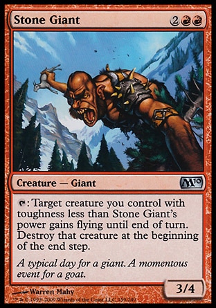 Magic 2010 Core Set 159: Stone Giant - Foil 