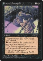 MTG: Alliances 050a: Fevered Strength (Lifting Rock) 
