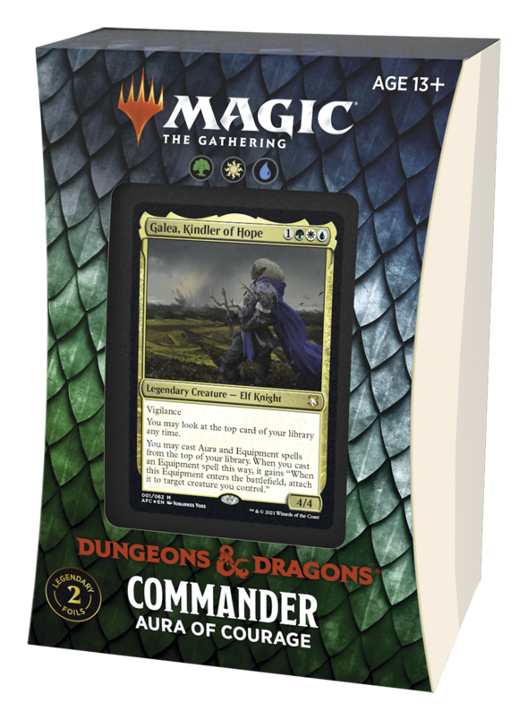 Magic The Gathering: Dungeons & Dragons: Adventures in the Forgotten Realms: Commander Aura Of Courage  