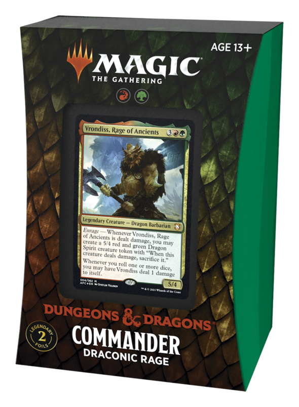Magic The Gathering: Dungeons & Dragons: Adventures in the Forgotten Realms: Commander Draconic Rage [DAMAGED] 