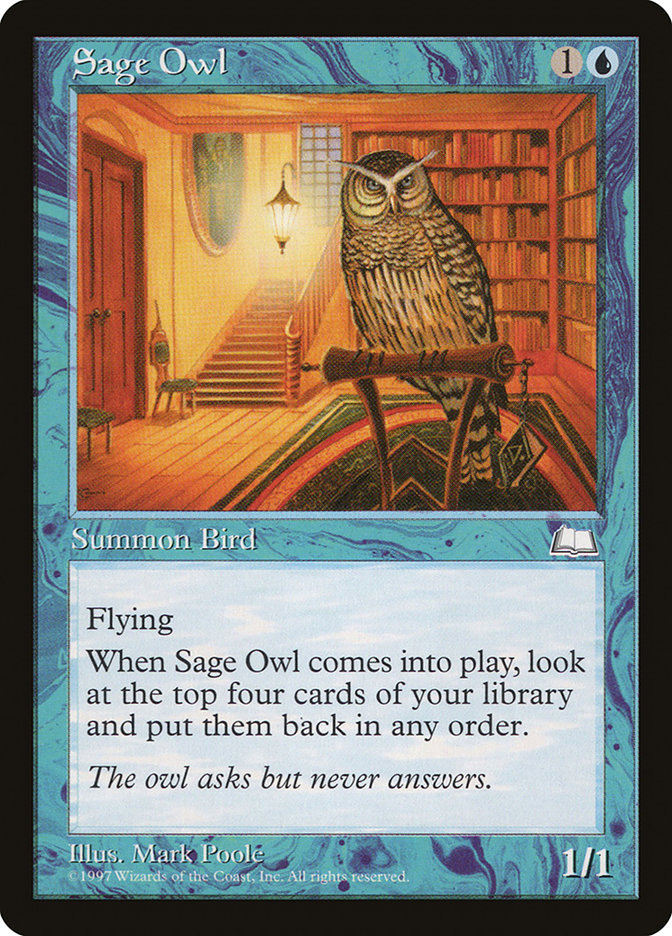 Magic: Weatherlight 052: Sage Owl 