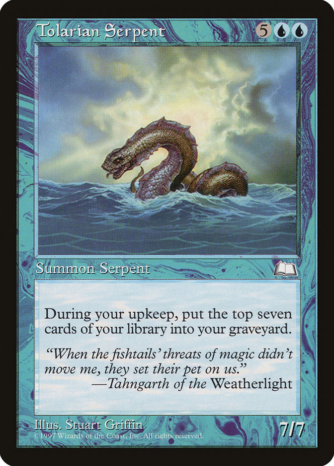 Magic: Weatherlight 057: Tolarian Serpent 