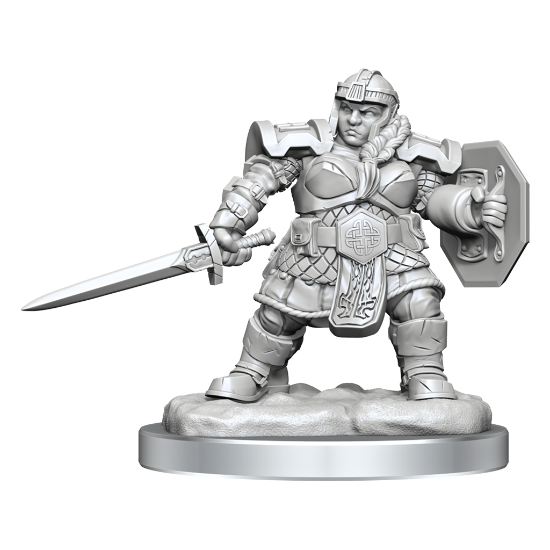 D&D Nolzur's Marvelous Miniatures – Zwergen Klerikerin (weiblich), 6 Einheiten, Für Rollenspiele & Sammler