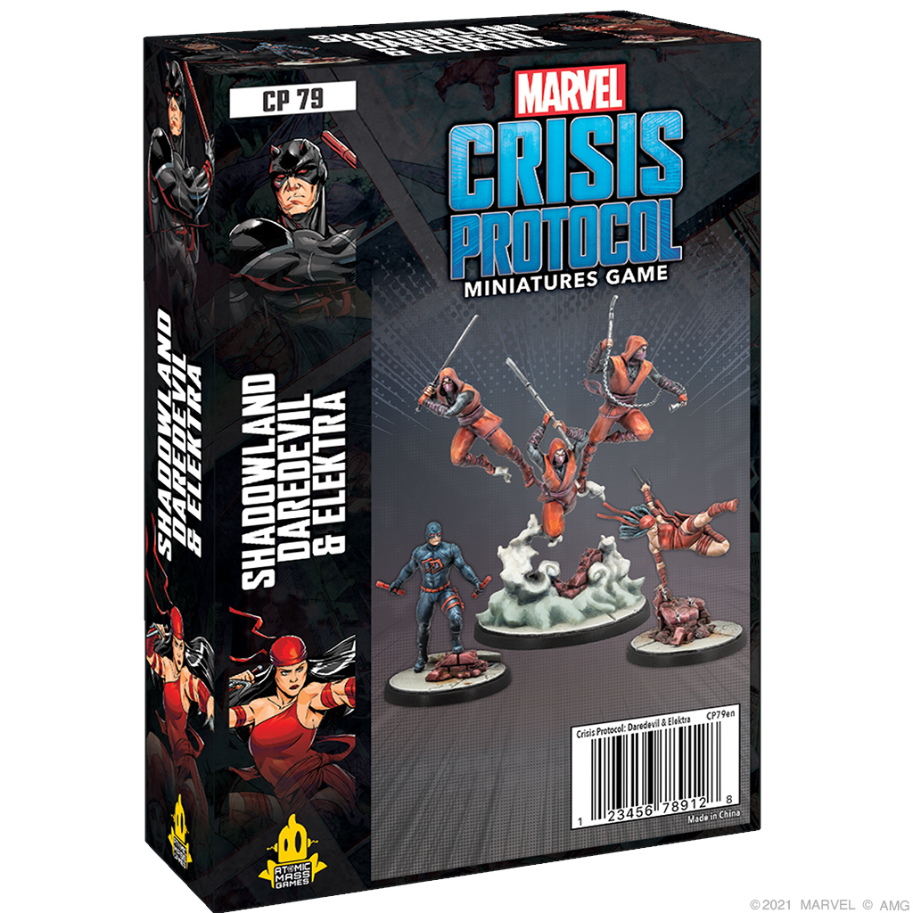 Marvel Crisis Protocol: Shadowland Daredevil & Elektra With Hand Ninjas 
