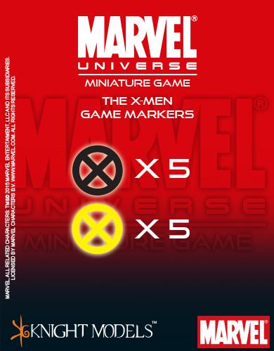 Marvel Universe Miniature Game 039: X-Men Markers (SALE) 