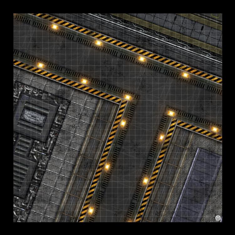 Mats by Mars (3x3): Factory Floor (1" Grid) 