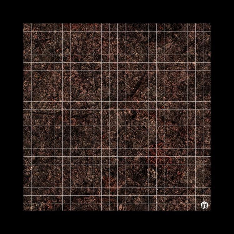 Mats by Mars (3x3): Shattered Soil (1" Grid) 