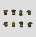 MaxMini: Conversion Bitz: Pirate Orc Boys Heads (10) 