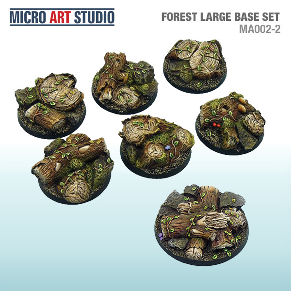 Brand New B00522 2 Micro Art Studio 40mm Forest Bases 