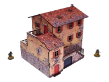 Micro Art Studio: Pre-painted WW2 Italy Large House - H00293