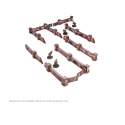 Micro Art Studio: Pre-painted WW2 Ostfront Stalingrad Walls Low 