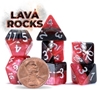 Mighty Tiny Dice: 7 Piece Polyhedral Set: Lava Rocks - GKGTINYSN108 [786468917905]