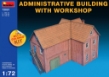 Miniart 1/72 Multi Colored Kit: Administrative Building with Workshop - MA102534 [4820041102534]