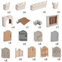 Monster Adventure Terrain: Pre-painted: Castle Expansion Set (72pc) 