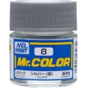 Mr. Color: C008 Metallic Gloss Silver (10ml Bottle) 