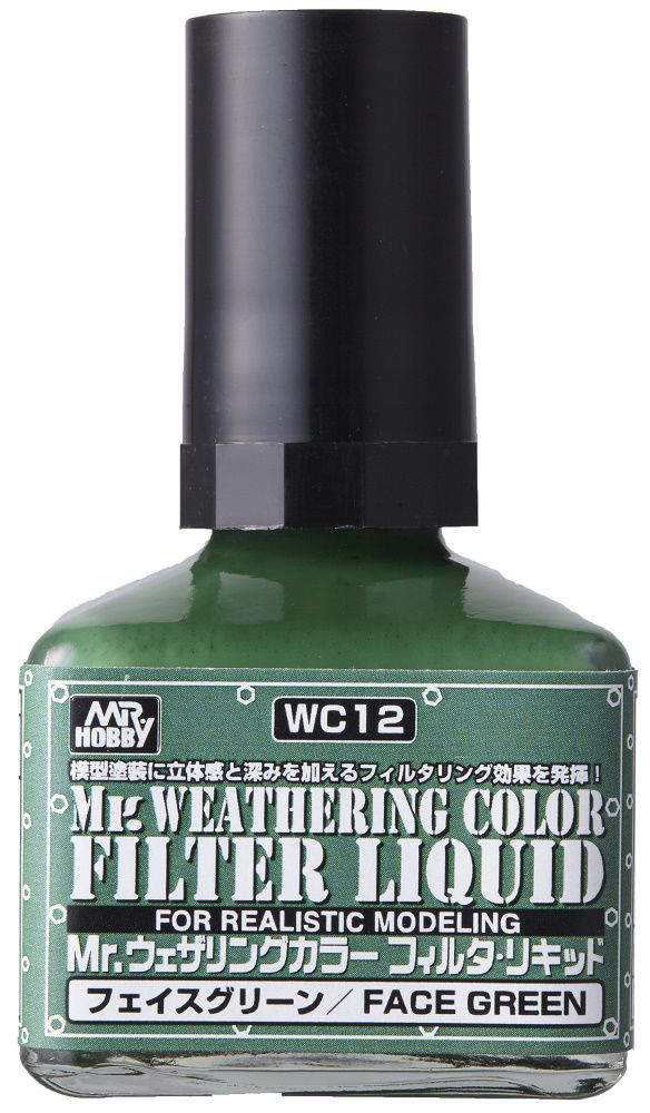 Mr. Weathering Color WC12: Filter Liquid Green 