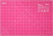 OLFA: Double Sided Cutting Mat - Pink (12" x 18") - OLFA-1132643 [091511220407]
